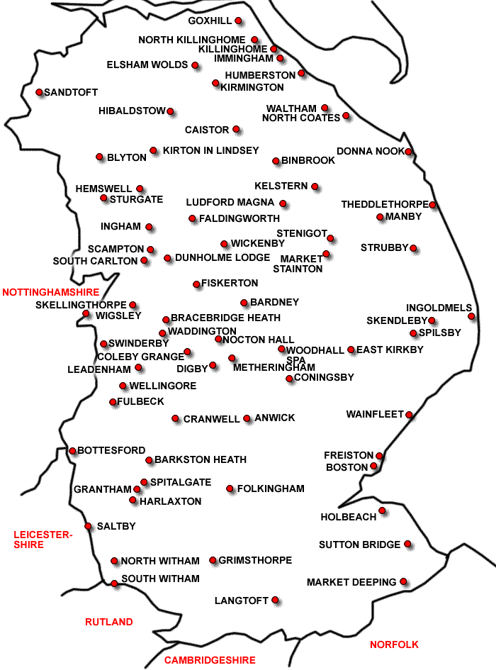 RAF lincolnshire.info Stations and Bases