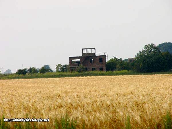 RAF Coleby Grange - Watch Tower from Southern perimeter, Jan 2005.