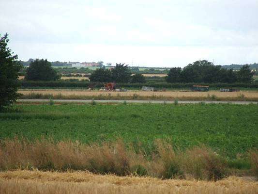 RAF Hibaldstow - sSouthern perimeter track photographed in Jul 2005.