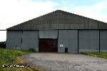Close view of a hangar at the North East of the airfield.