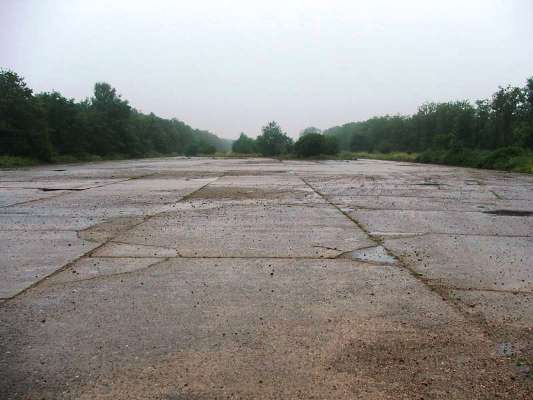 A view of some unidentified runway/taxiway at RAF North Witham, photographed in 2005.